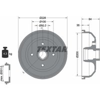 Bremstrommel TEXTAR 94009900 von Textar