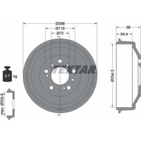 Bremstrommel TEXTAR 94010200 von Textar