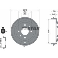 Bremstrommel TEXTAR 94020000 von Textar