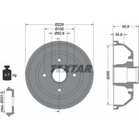 Bremstrommel TEXTAR 94024100 von Textar