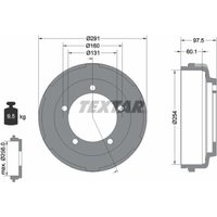 Bremstrommel TEXTAR 94024700 von Textar