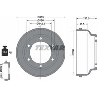 Bremstrommel TEXTAR 94024800 von Textar