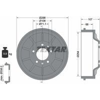 Bremstrommel TEXTAR 94032900 von Textar