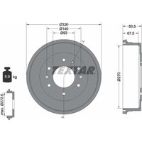 Bremstrommel TEXTAR 94033500 von Textar