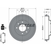 Bremstrommel TEXTAR 94034500 von Textar