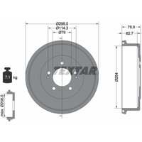 Bremstrommel TEXTAR 94035700 von Textar