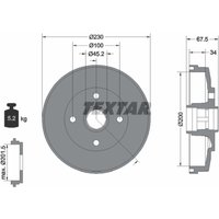 Bremstrommel TEXTAR 94036500 von Textar