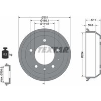 Bremstrommel TEXTAR 94037500 von Textar