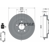 Bremstrommel TEXTAR 94039300 von Textar