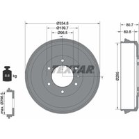 Bremstrommel TEXTAR 94040300 von Textar