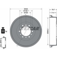 Bremstrommel TEXTAR 94043400 von Textar