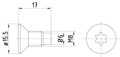 Mintex TPM0004 Schraube, Bremsscheibe von Textar