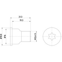 Schraube, Bremsscheibe TEXTAR TPM0005 von Textar