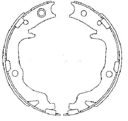 TEXTAR 91073400 Bremsbackensatz, Feststellbremse von Textar