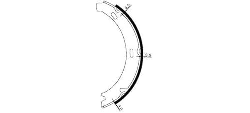 Textar 91057100 Bremsbackensatz, Feststellbremse von Textar