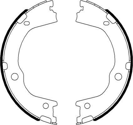 Textar 91075900 Bremsbackensatz, Feststellbremse von Textar