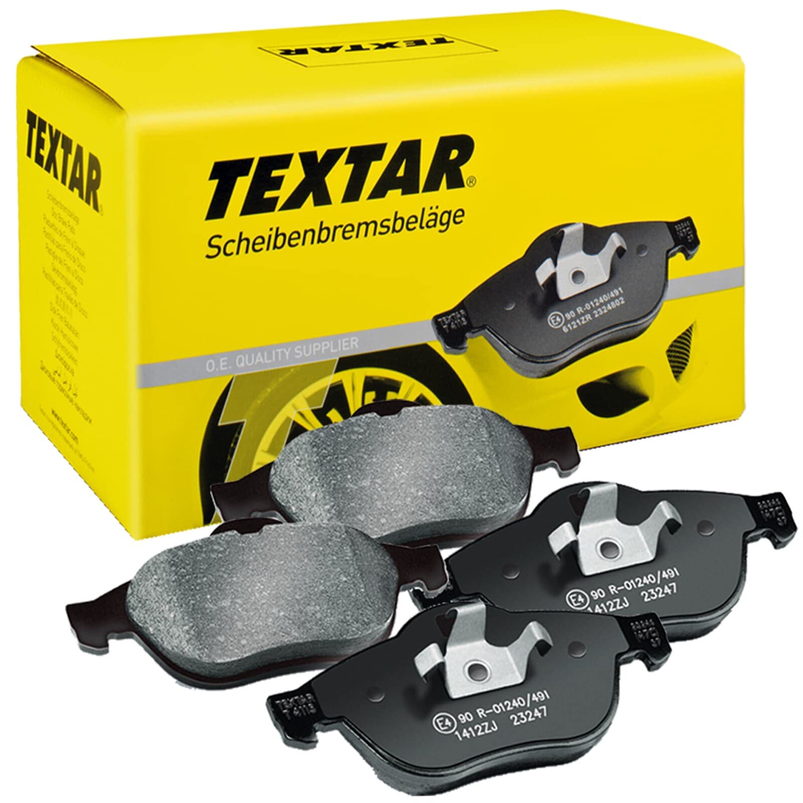 TEXTAR 2574801 Bremsbelagsatz, Scheibenbremse von Textar