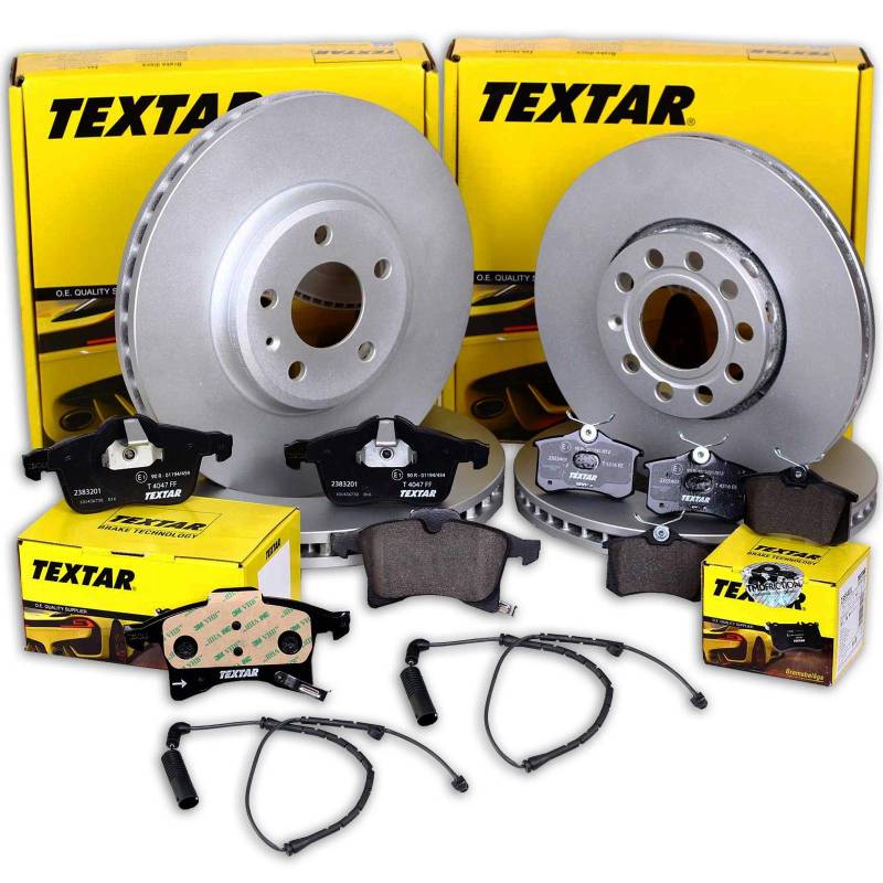 TEXTAR PRO+ HC BREMSSCHEIBEN + BELÄGE VORNE + HINTEN für 5er E61 nur Touring/Kombi von Textar