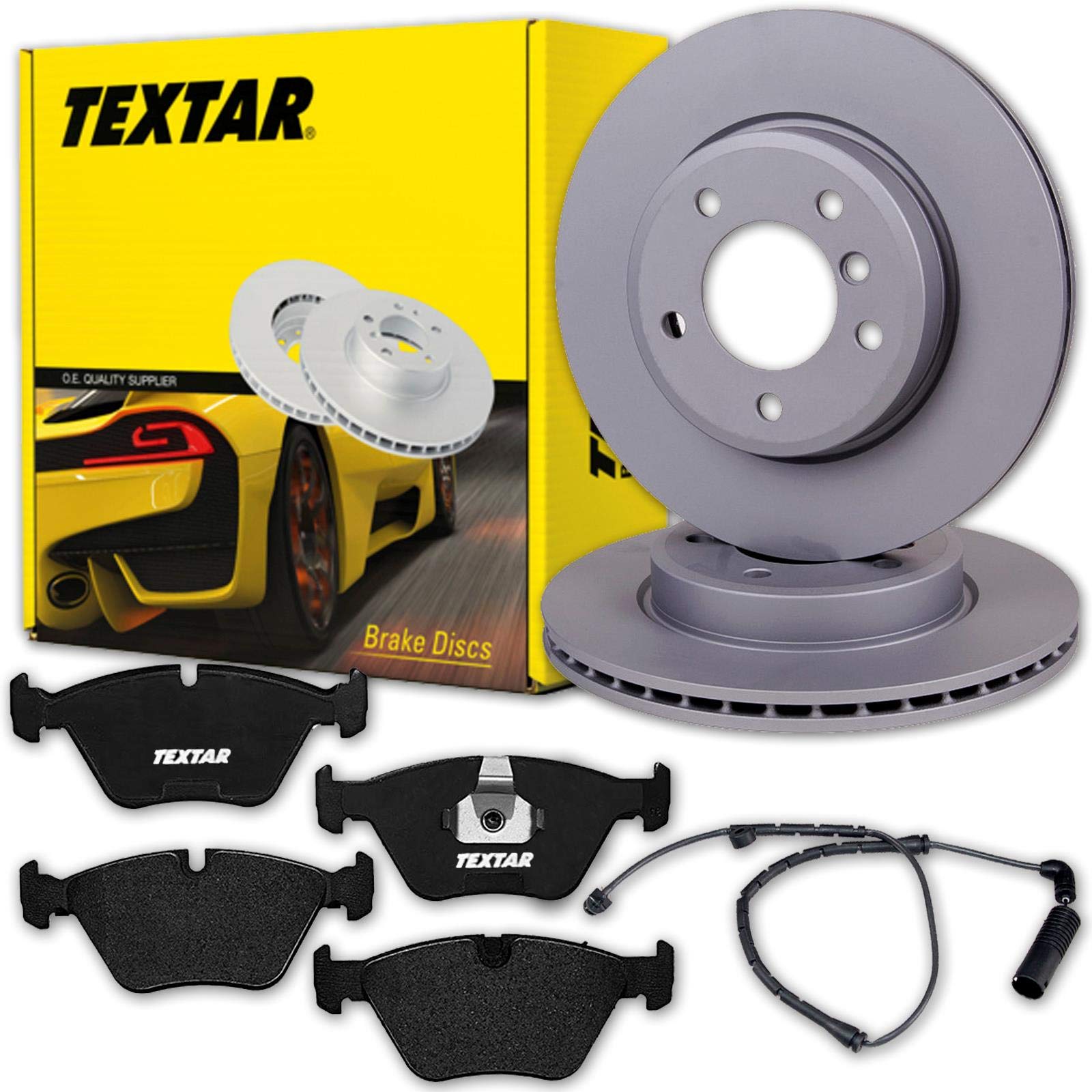 TEXTAR PRO+ HC BREMSSCHEIBEN 325x25mm + BELÄGE VORNE 3er E46 auch Cabrio Coupe Touring von Textar