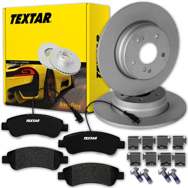 TEXTAR PRO BREMSSCHEIBEN 280x16mm + BELÄGE HINTEN DUCATO JUMPER BOXER FÜR NUTZLAST 1200 1400 1600 KG von Textar