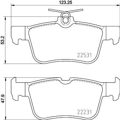 TMD Friction Services 2253101 Bremsbelagsatz, Scheibenbremse von Textar