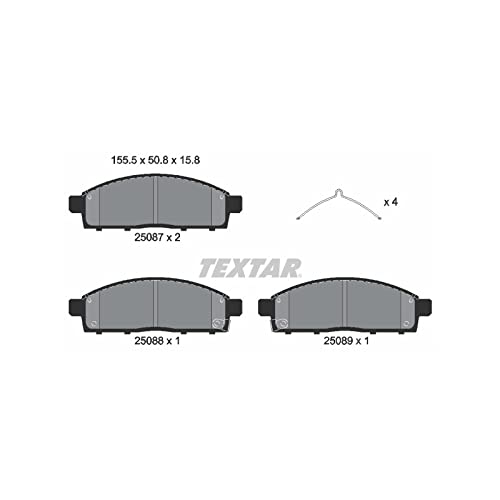 TMD Friction Services 2508703 Bremsbelagsatz, Scheibenbremse von Textar