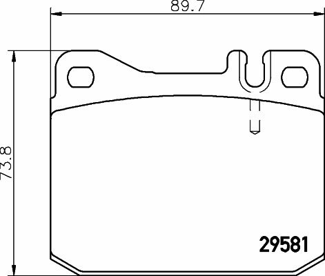 TMD Friction Services 2958105 Bremsbelagsatz, Scheibenbremse von Textar