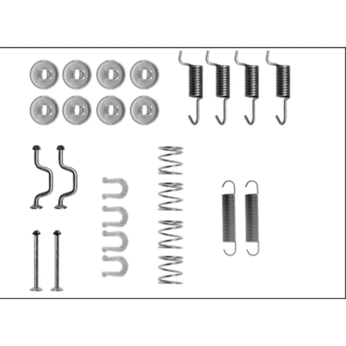 TMD Friction Services 97043500 Zubehörsatz, Feststellbremsbacken von Textar