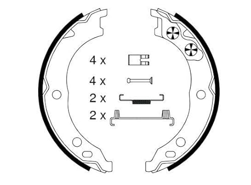 Textar 91064800 Bremsbackensatz, Feststellbremse von Textar