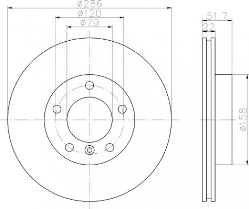 Textar 92055605 Bremsscheibe Set of 2 von Textar