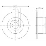 Textar 92067003 Bremsscheibe Set of 2 von Textar