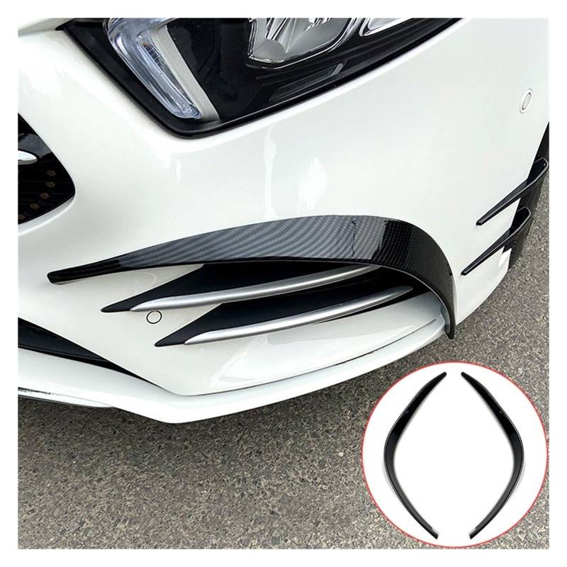 Auto Frontspoiler Lippe Für Benz W177 A180 A200 A250 A260 Für AMG A35 2018 2021 2022 Auto Front Canards Schürze Stoßstange Splitter Spoiler Front Bumper Spoiler Lippe(D) von Tfkkaw