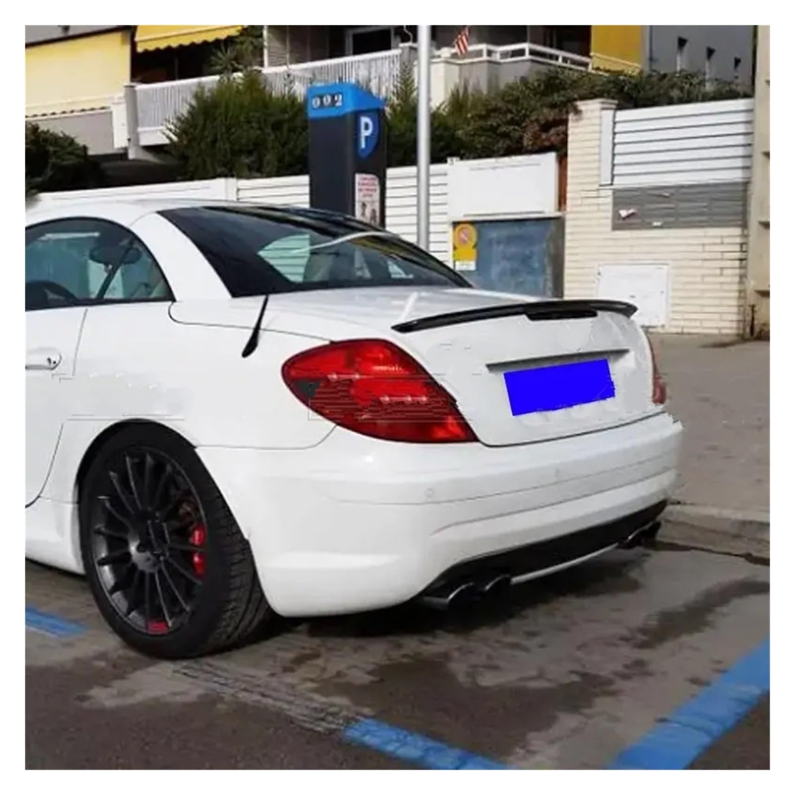 Auto Heckspoiler Für Benz Für SLK R171 Für SLK 200 Für SLK 35 Klasse R171 2005 2006 2007 2008 2009 2010 Heckspoilerlippe Kofferraumflügel Auto-Styling Heckflügel Auto Spoiler(Silber) von Tfkkaw