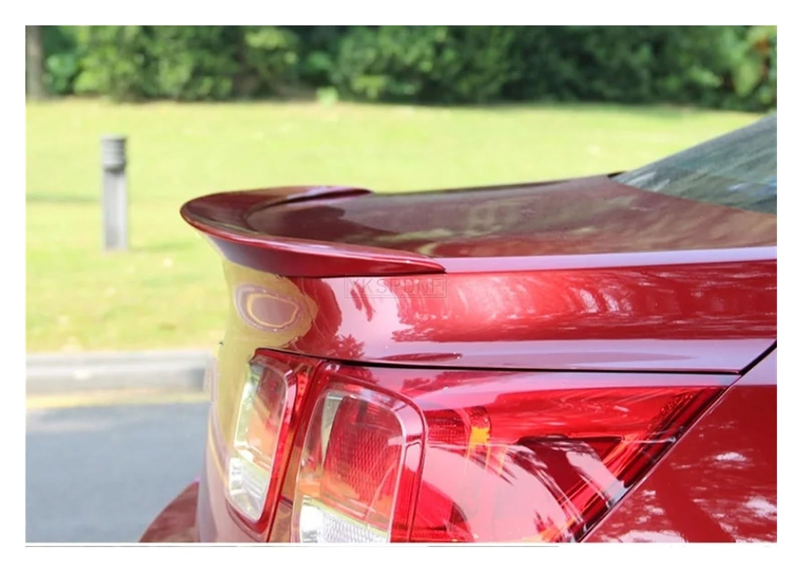 Auto Heckspoiler Für Chevrolet Für Malibu 2012 2013 2014 2015 Heckspoiler ABS-Material Auto Heckflügel Heckspoiler Auto Heckflügel Auto Spoiler(Red) von Tfkkaw