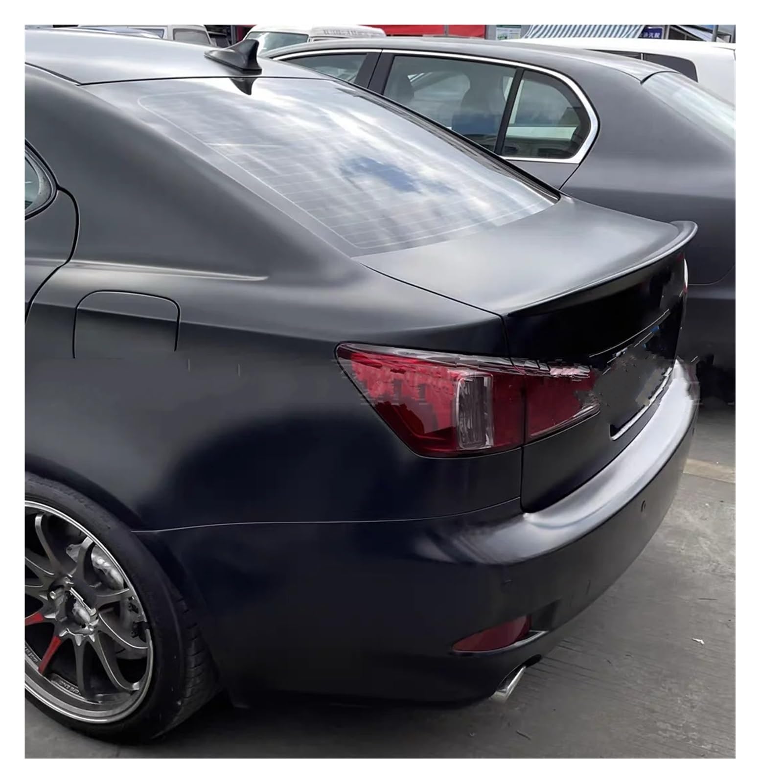 Auto Heckspoiler Für Lexus IS250 IS300 IS350 2008 2009 2010 2011 2012 2013 ABS Kunststoff Heckspoiler Spoiler Außen Heckspoiler Auto Spoiler(Schwarz) von Tfkkaw