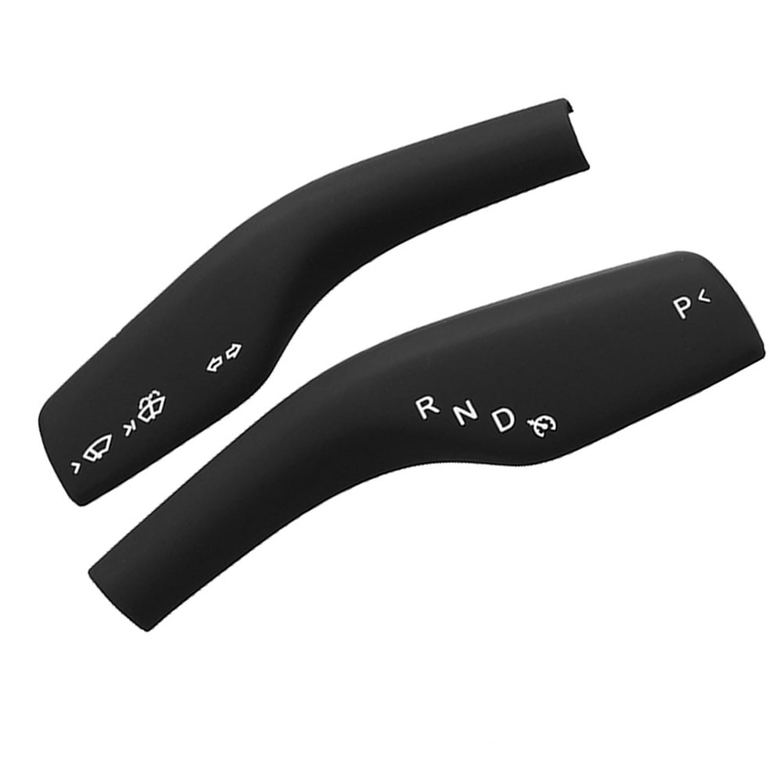 Auto Zubehör Innenraum 2PCS Für Tesla Für Modell 3 2022 2023 Für Modell Y Innen Umgestalten Patch Auto ABS Spalte Shift Schutz Abdeckung Auto Zubehör Trim(Matte Black) von Tfkkaw