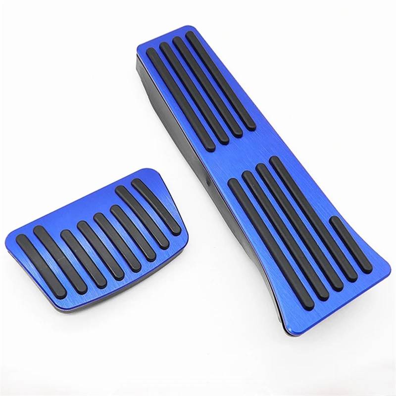 Bremspedal Für Hyundai Für Tucson NX4 2021 2022 2023 2024 Auto Kraftstoff Beschleuniger Bremse Fuß Rest Pedal Nicht-slip Pad Auto-Fußpedale(2pcs Blue) von Tfkkaw