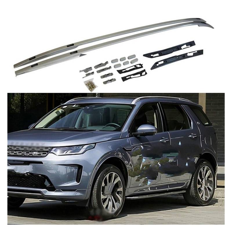 Dachträger Für Land Für Rover Für Discovery Für Sport 2015-2024 Querträgerträger Aluminium-Dachreling Passend Relingträger(Silber) von Tfkkaw