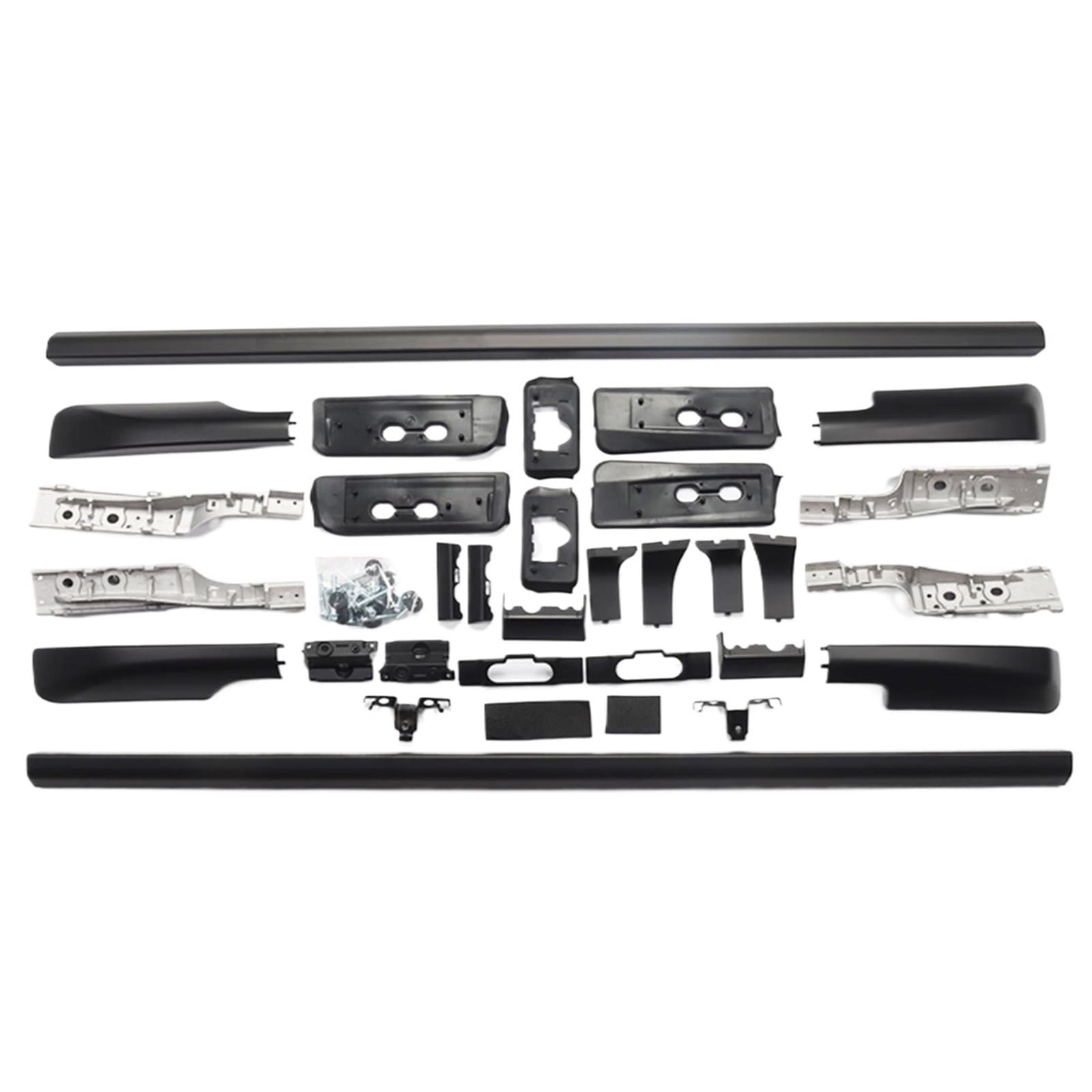 Dachträger Für Toyota Für Land Für Cruiser 300 Lc300 2021-2024 Körper Kit Schiene Stange Stamm Träger Stange Top Dach Rack Relingträger(Type A Black) von Tfkkaw