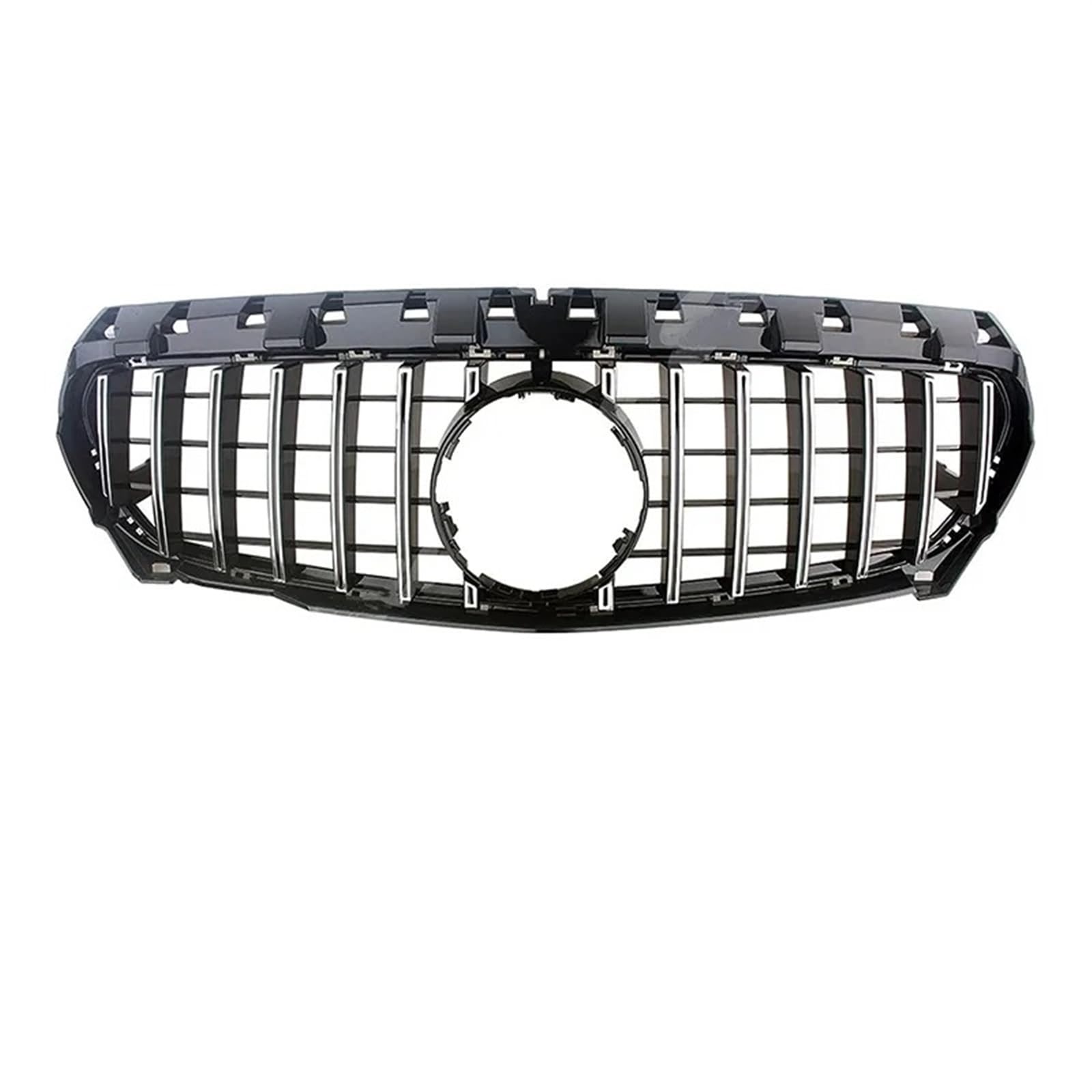 Frontgrills Für Benz Für CLA-Klasse W117 Coupé X117 2015-2019 Diamant/GTR Stil Auto Kühlergrill Stoßstange Grill Trim Shell Kühlergrille(GT Silver) von Tfkkaw