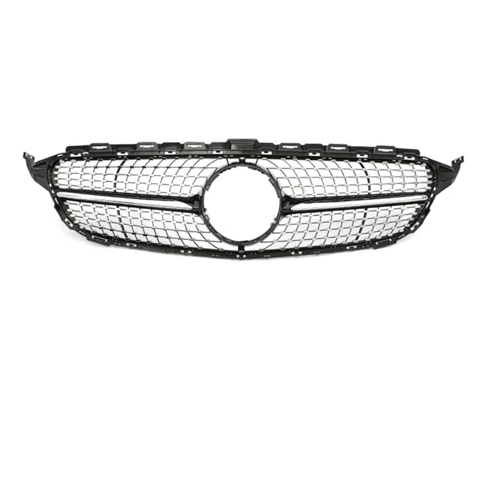 Frontgrills Für Benzs W205 2019 2019+ Renngrills Auto Frontgrill Für GTR Für Diamant Für AMG Stil Oberer Stoßstangengrill Kühlergrille(Diamond B Without) von Tfkkaw