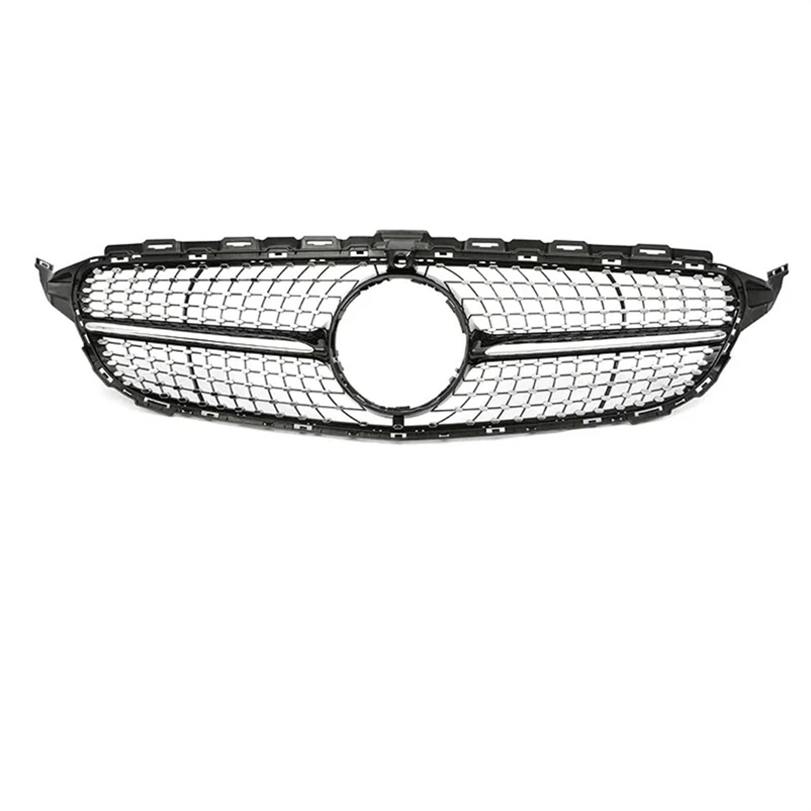 Frontgrills Für Benzs W205 2019 2019+ Renngrills Auto Frontgrill Für GTR Für Diamant Für AMG Stil Oberer Stoßstangengrill Kühlergrille(Diamond B with) von Tfkkaw