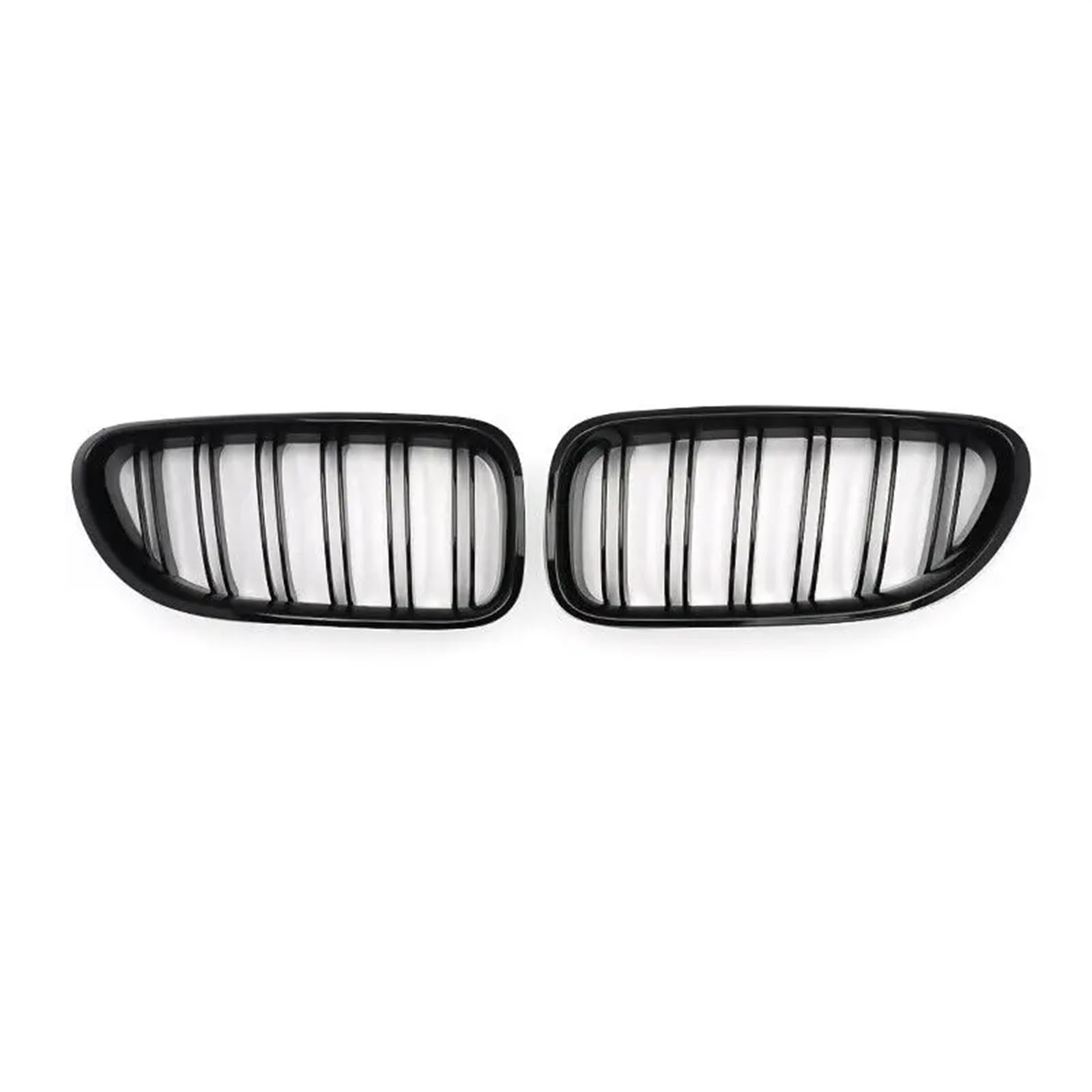 Frontgrills Für F06 F12 F13 6er M6 2012–2018, Glänzend Schwarz, Nierengrill, Doppellamellen-Frontstoßstangengrill Kühlergrille von Tfkkaw