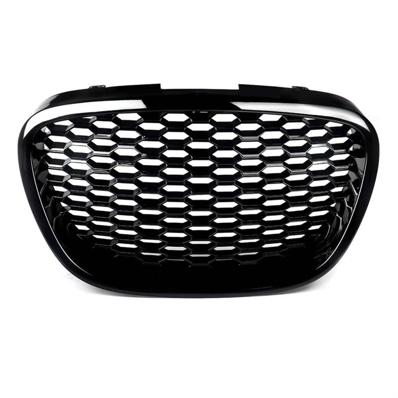 Frontgrills Für Seat Für Leon MK2 1P 2006-2009 Haubengrill Mattschwarz Ersatzgrill Außen Front Nieren Wabengrill Kühlergrille(Glossy Black) von Tfkkaw