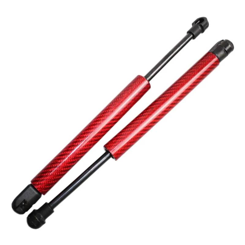 Heckklappendämpfer Für Nissan Für Stagea M35 SW 2001-2007 Heckklappe Kofferraum Kohlefaser Lift Unterstützt Gasdruckdämpfer Gasdruckfedern 265mm Kofferraum-Gasfeder(Red Carbon Fiber) von Tfkkaw