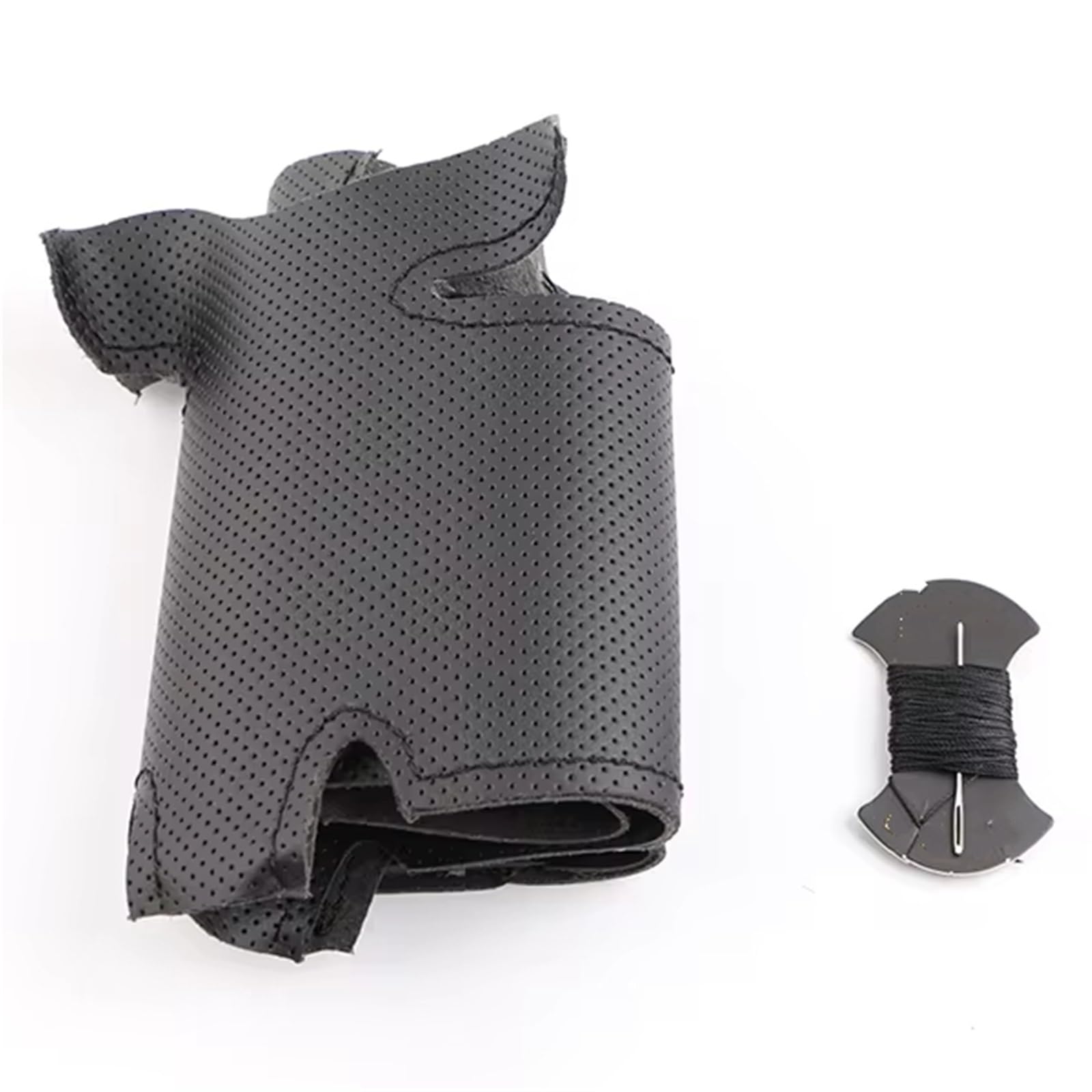 Lenkradabdeckung Sport M3 E90 E91 E92 E93 E87 E81 E82 E88 X1 E84 Lenkradhülle Schwarz Mikrofaser Leder Auto Lenkradhülle Auto Lenkradhülle Protekto(Black Thread) von Tfkkaw