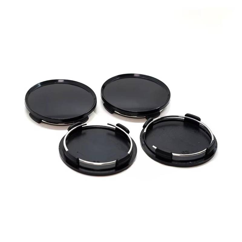 Rad Distanzscheiben 4 Stück 63 Mm Silbrig Universal Fahrzeug Auto Radnabenkappen Abdeckung Reifen Reifen Felge Nabenkappe Spurverbreiterungen Spurplatten(Black-4Piece) von Tfkkaw