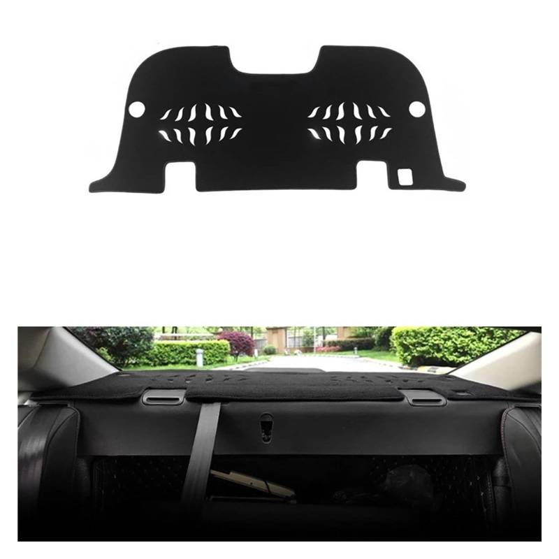 Teppich Dashmat Für Accord X 10th 2018 2019 2020 2021 2022 Auto Armaturenbrett-Abdeckungsmatten Vermeiden Sie Lichtpads Anti-UV-Instrumentenplattformteppiche Dash Mat(Rear Black Side) von Tfkkaw