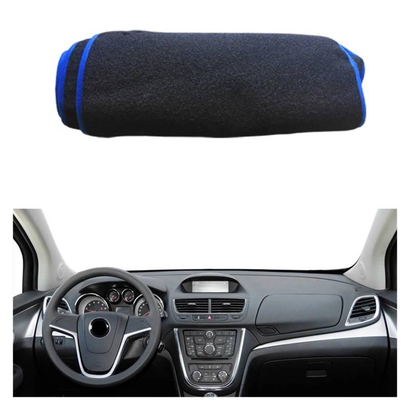 Teppich Dashmat Für Buick Für Encore 2013 2014 2015 Sonnenschutz Pad Teppich Kissen Auto Innere Dashboard Abdeckung Dash Mat Schutz Dash Mat(LHD Blue) von Tfkkaw