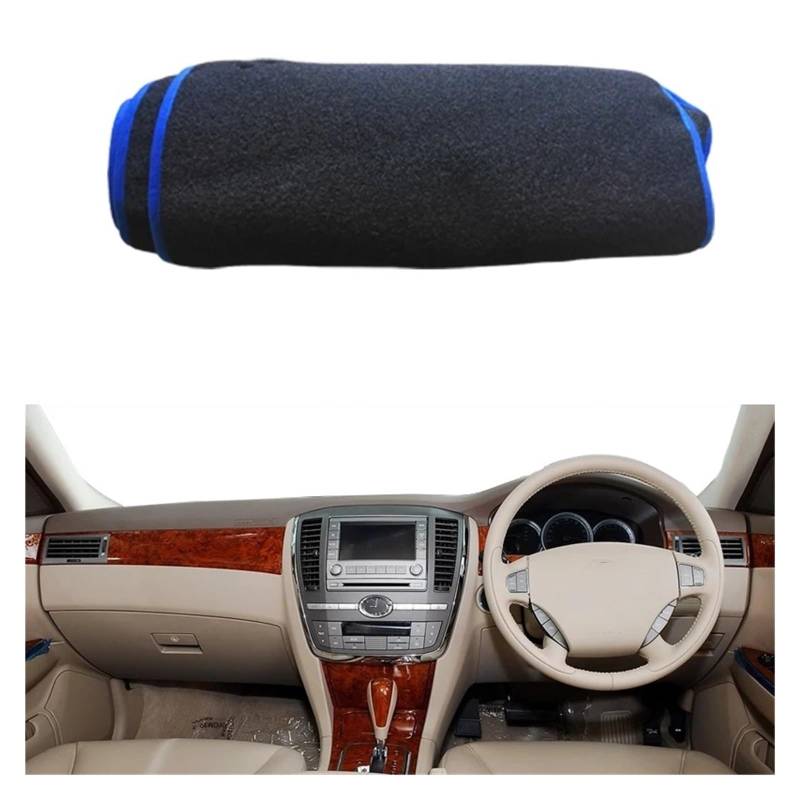 Teppich Dashmat Für Buick Für Lacrosse 2006 2007 2008 Auto Innere Dashboard Abdeckung DashMat Teppich Kissen Sonnenschutz Dash Mat(RHD Blue) von Tfkkaw